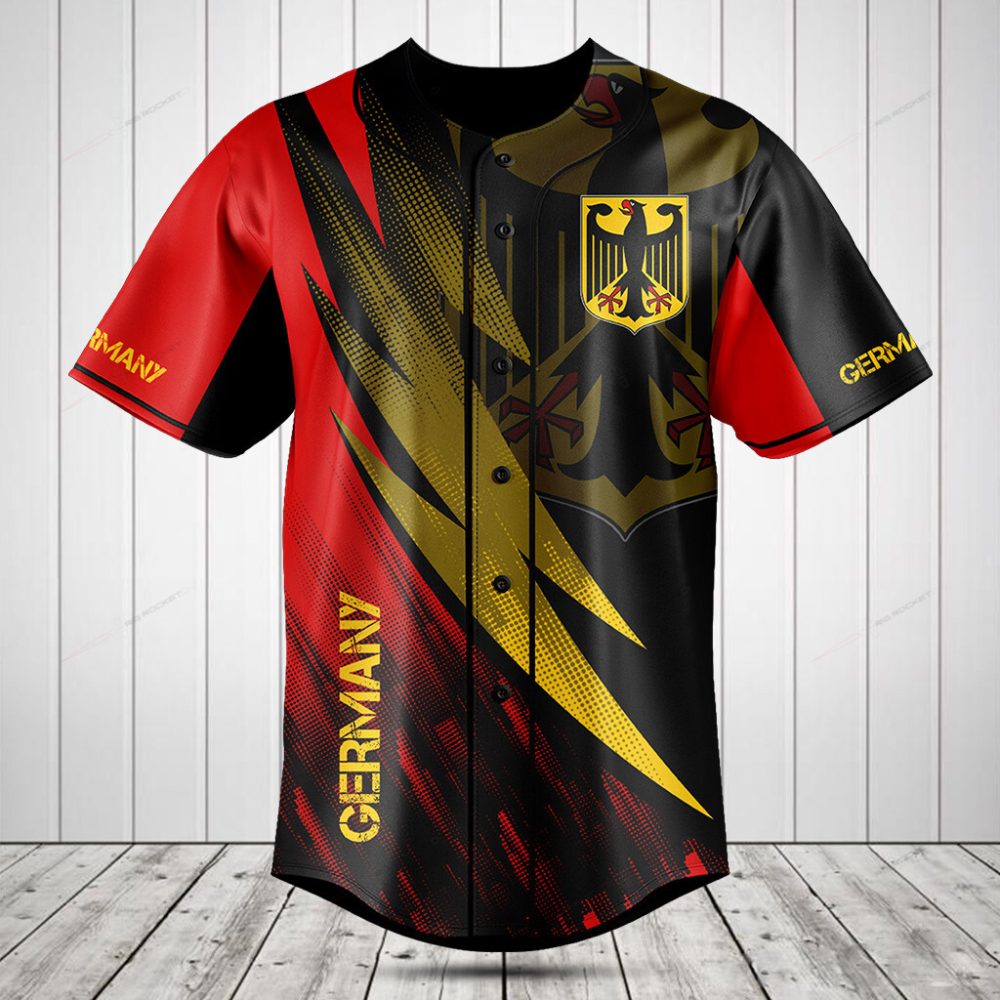 Germany Flag Baseball Jersey - Bold Design, Premium Quality, Perfect Gift!