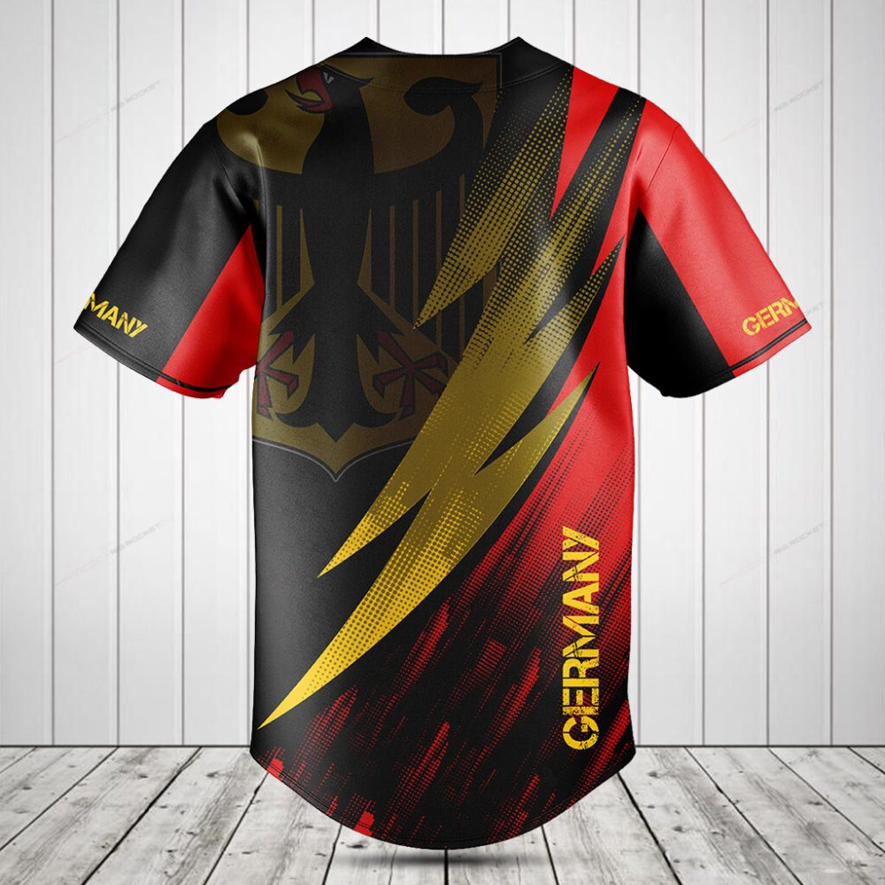 Germany Flag Baseball Jersey - Bold Design, Premium Quality, Perfect Gift!
