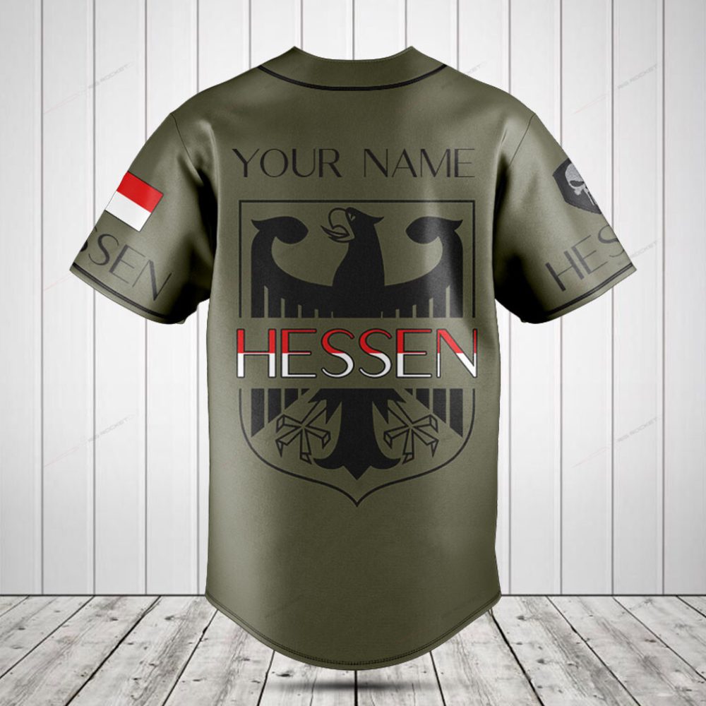 Limited Edition Hessen Baseball Jersey - Stylish Eagle Design &amp; Premium Comfort