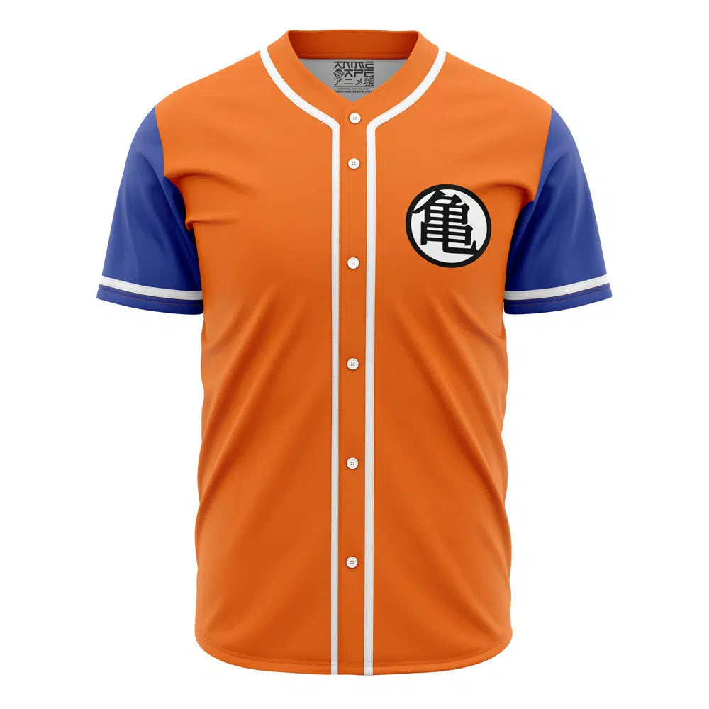 Anime-Inspired Orange &amp; Blue Baseball Jersey - Unique Cosplay Apparel For Fans