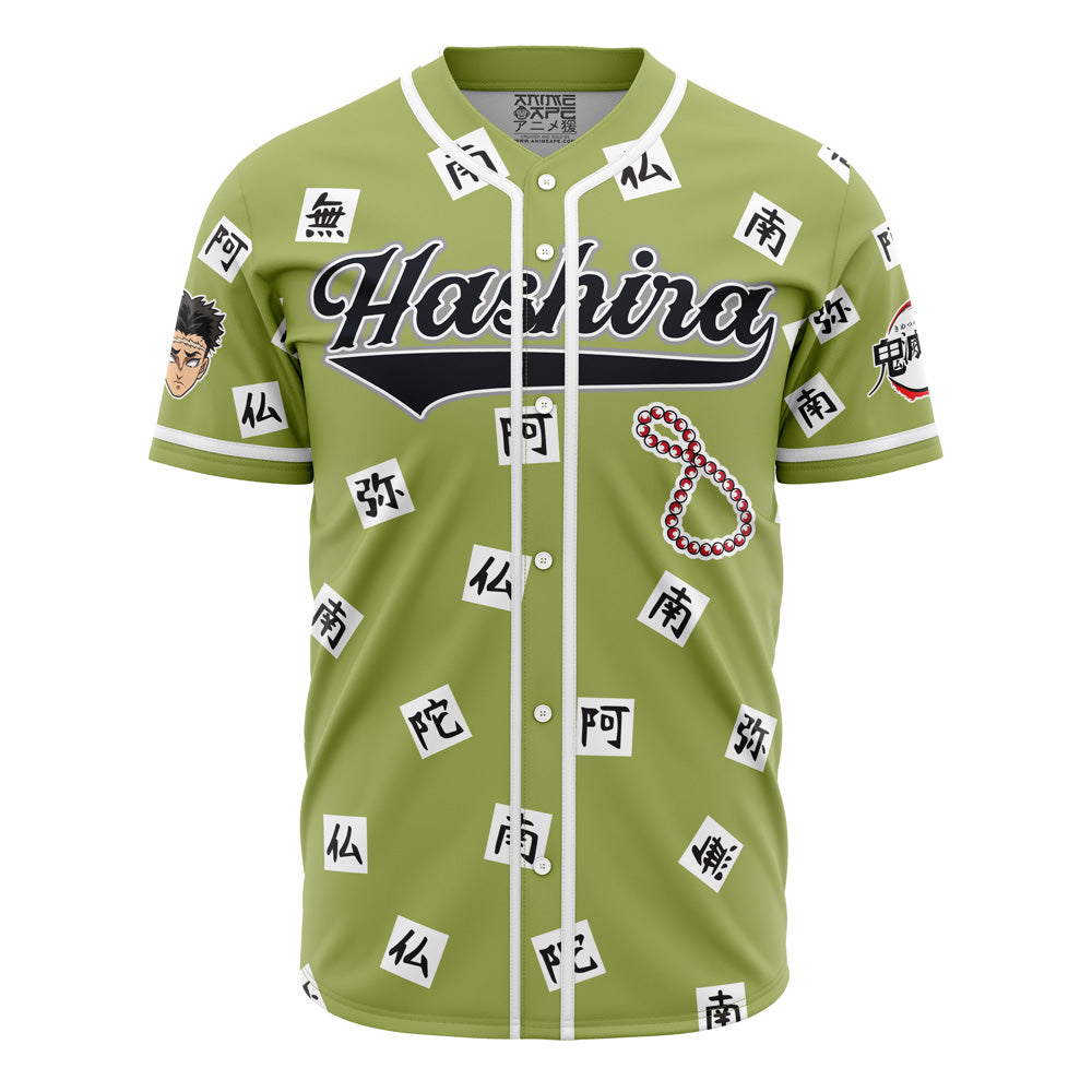 Anime-Inspired Green Baseball Jersey With Bold Graphic Design - Unisex Fashion Top