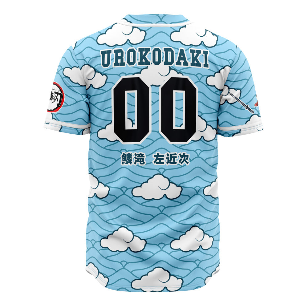 Anime-Inspired Blue Cloud Baseball Jersey – Unique Design &amp; Comfortable Fit