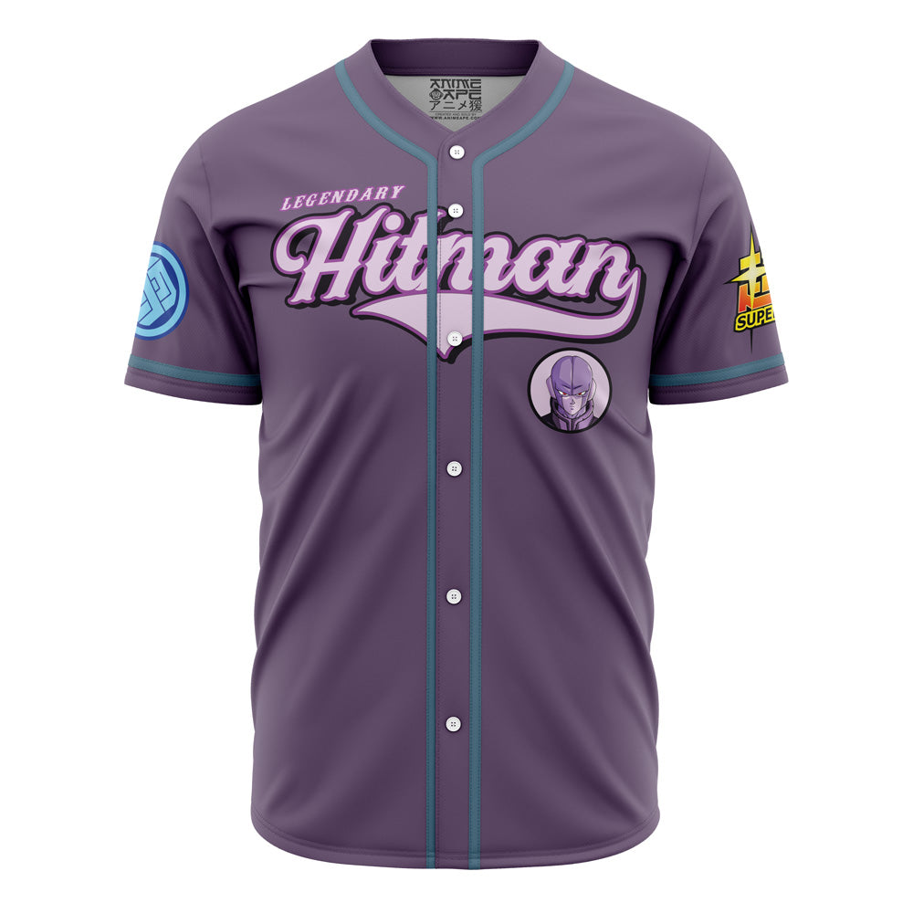 Legendary Hitman Anime Baseball Jersey - Stylish Purple Graphic Tee For Fans