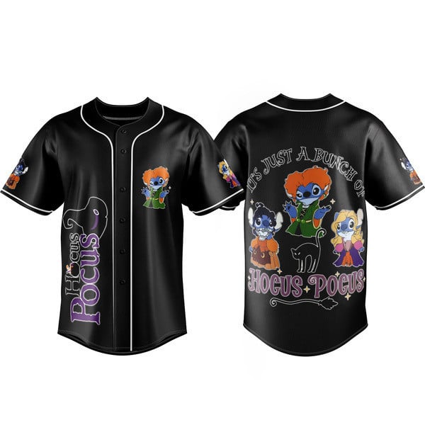 Magical Hocus Pocus Baseball Jersey - Fun Witchy Design For Fans