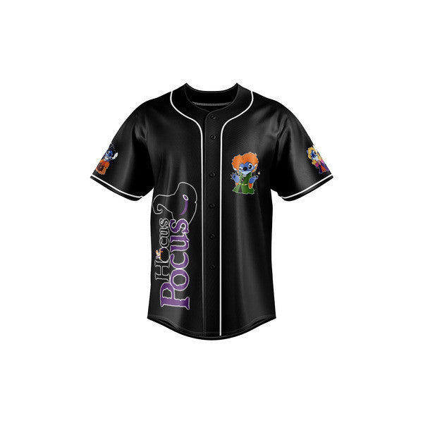 Magical Hocus Pocus Baseball Jersey - Fun Witchy Design For Fans