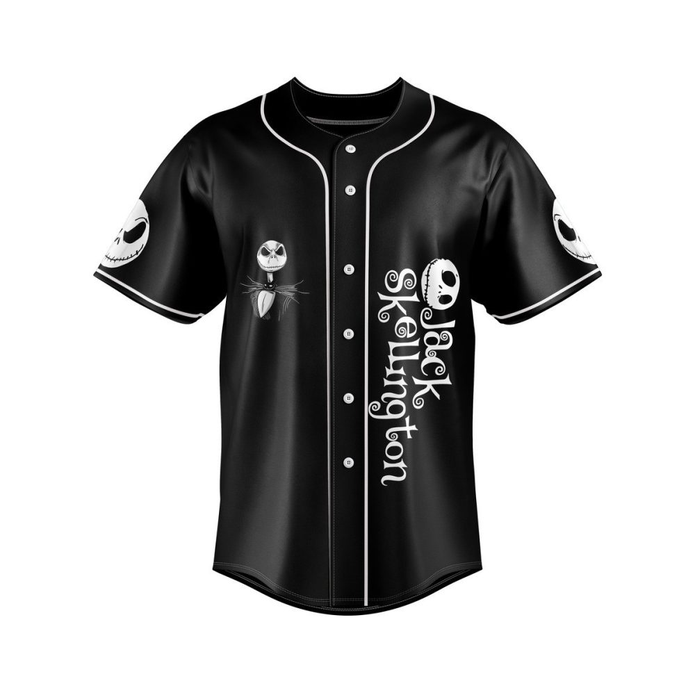Spooky Jack Skellington Baseball Jersey - Halloween Special Edition Top