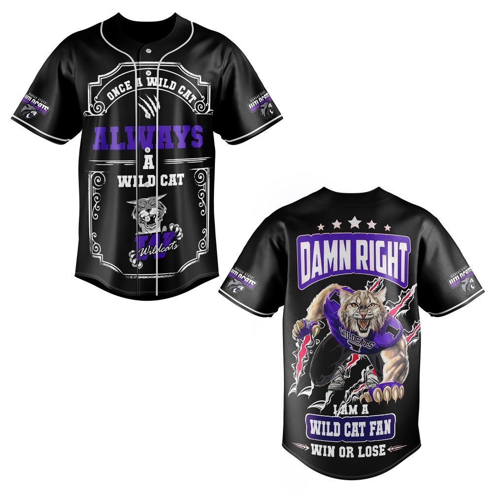 Wildcat Pride Baseball Jersey - Bold Fan Apparel For Game Day Enthusiasts
