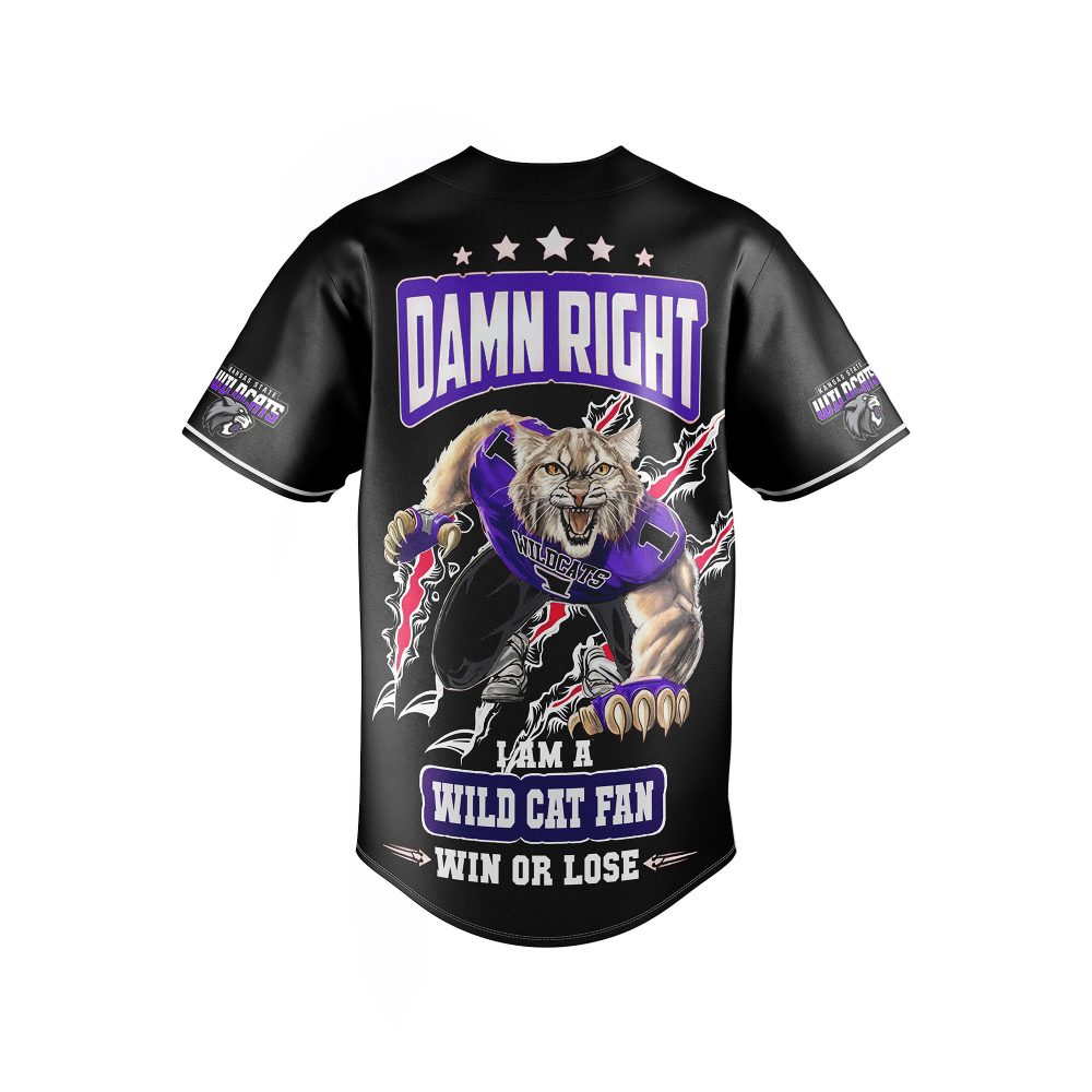 Wildcat Pride Baseball Jersey - Bold Fan Apparel For Game Day Enthusiasts