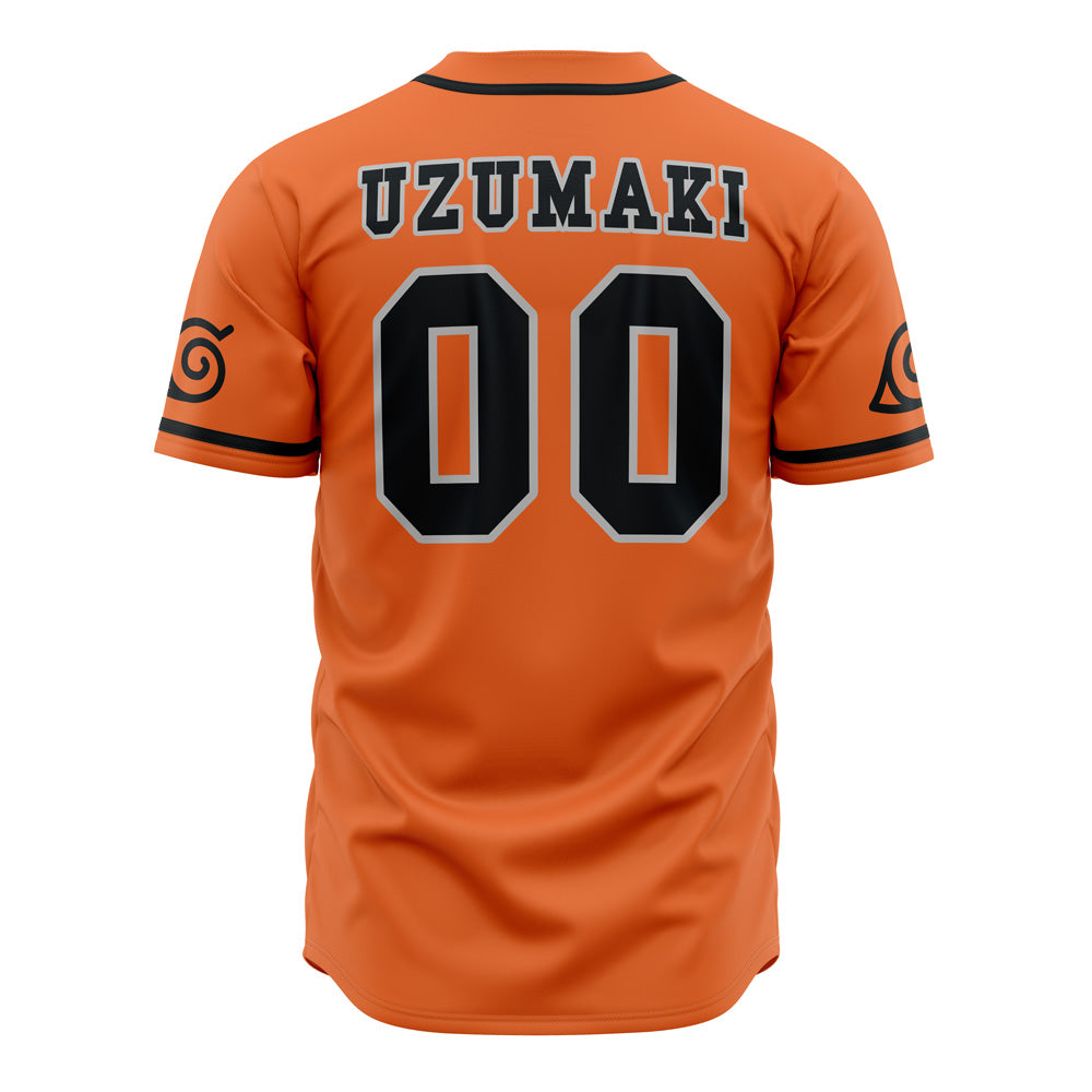 Anime-Inspired Orange Konoha Baseball Jersey – Stylish &amp; Comfortable Fan Gear
