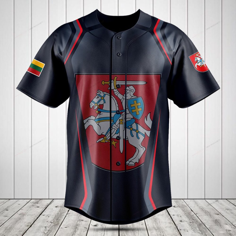Stylish Lithuanian Knight Baseball Jersey – Bold Design &amp; Premium Quality