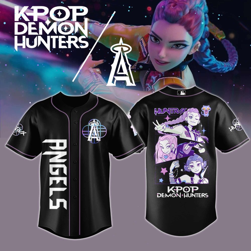 Kpop Demon Hunters Baseball Jersey - Stylish Anime Graphic Shirt For Fans