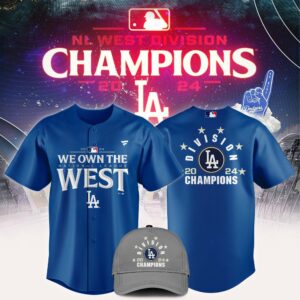 Official 2024 Nl West Division Champions La Apparel Baseball Jersey