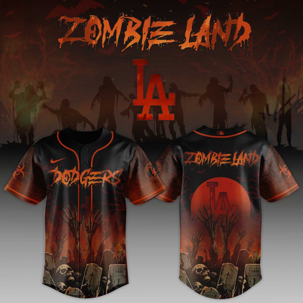 Zombie Land Baseball Jersey - Spooky Halloween Theme, Limited Edition Sportswear