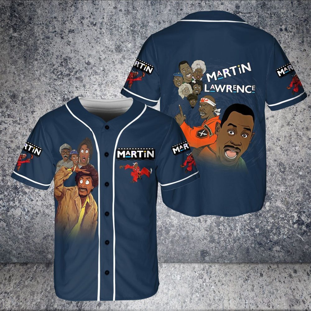 Retro Cartoon Print Baseball Jersey - Stylish Unisex Fashion Top - Limited Edition