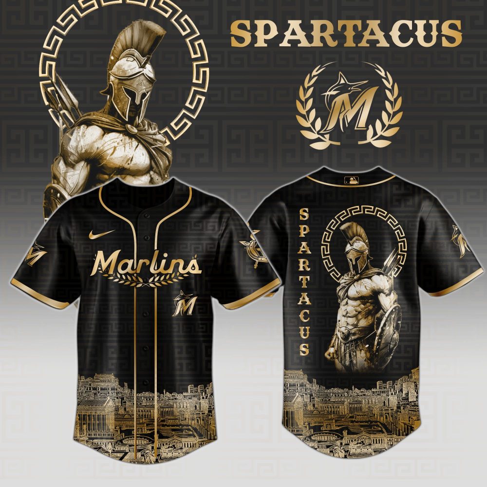 Epic Spartacus Gladiator Jersey – Premium Marlins Design, Limited Edition Sportswear
