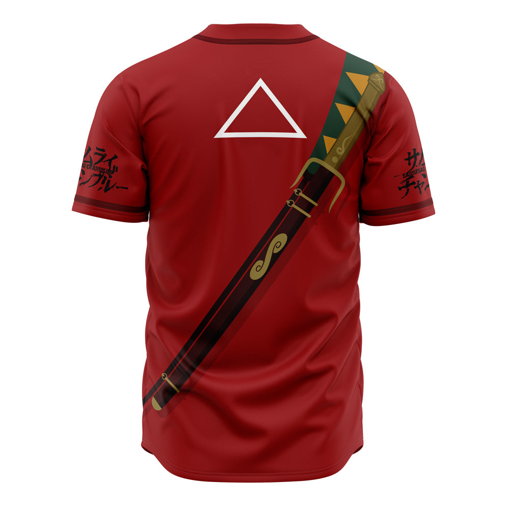 Samurai Champloo Red Baseball Jersey - Stylish Anime-Inspired Design For Fans