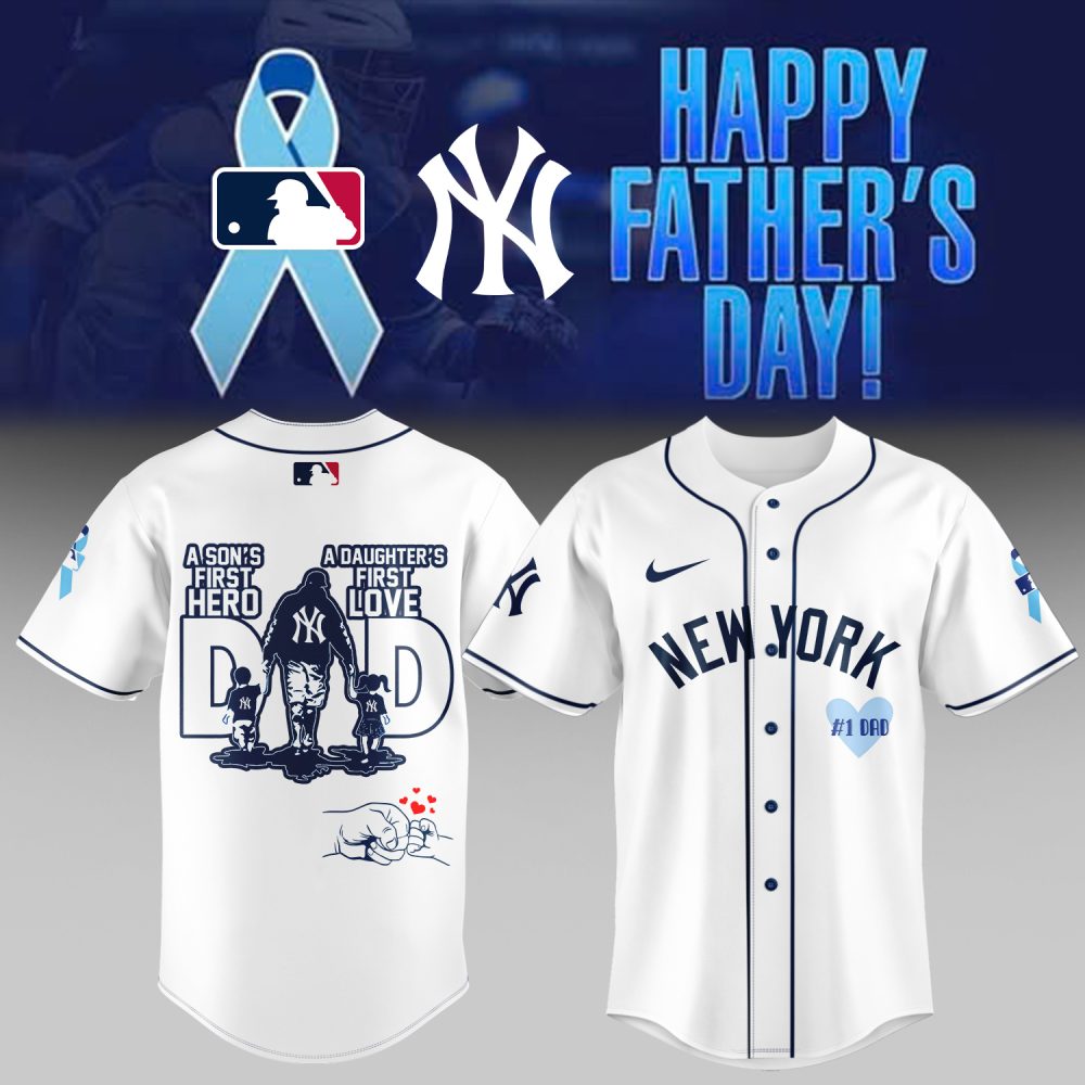 Celebrate Father'S Day With New York Baseball Dad Jersey - Son'S Hero, Daughter'S Love Gift