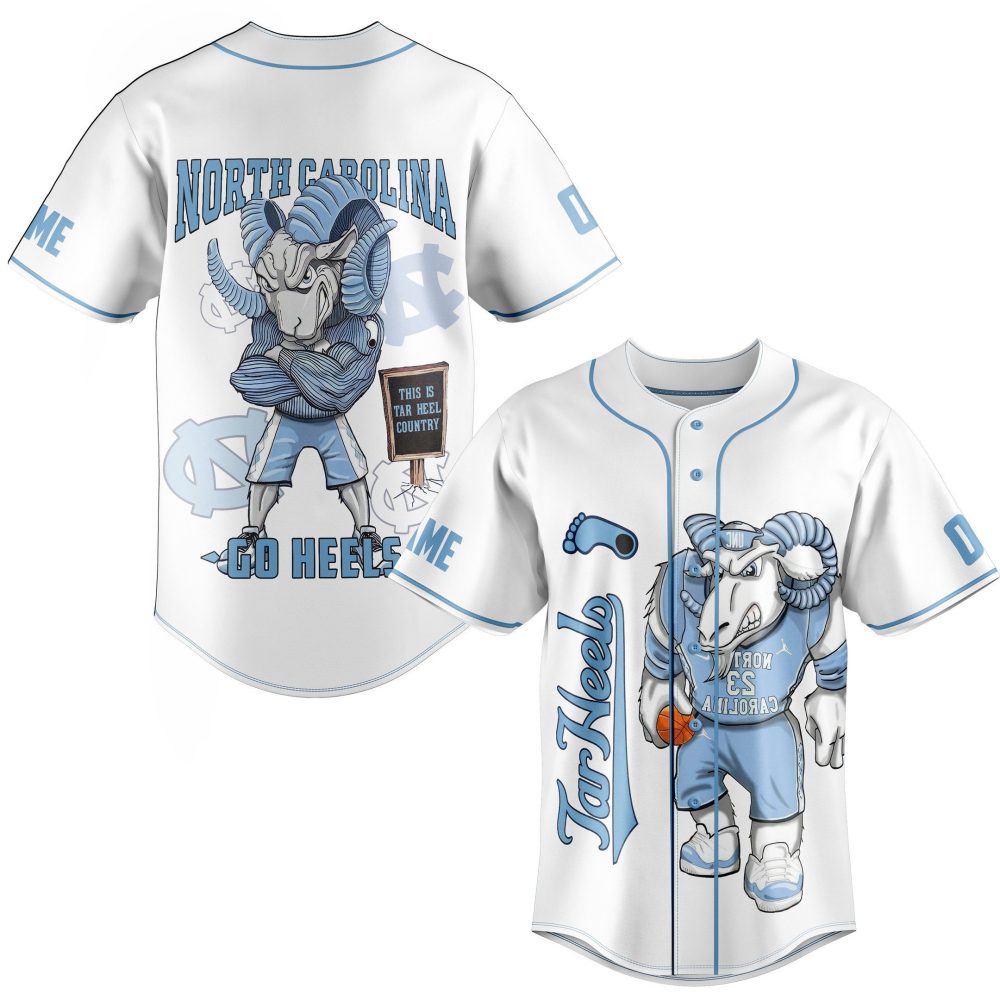 Unc Tar Heels Baseball Jersey - Stylish North Carolina Fan Gear For Game Day
