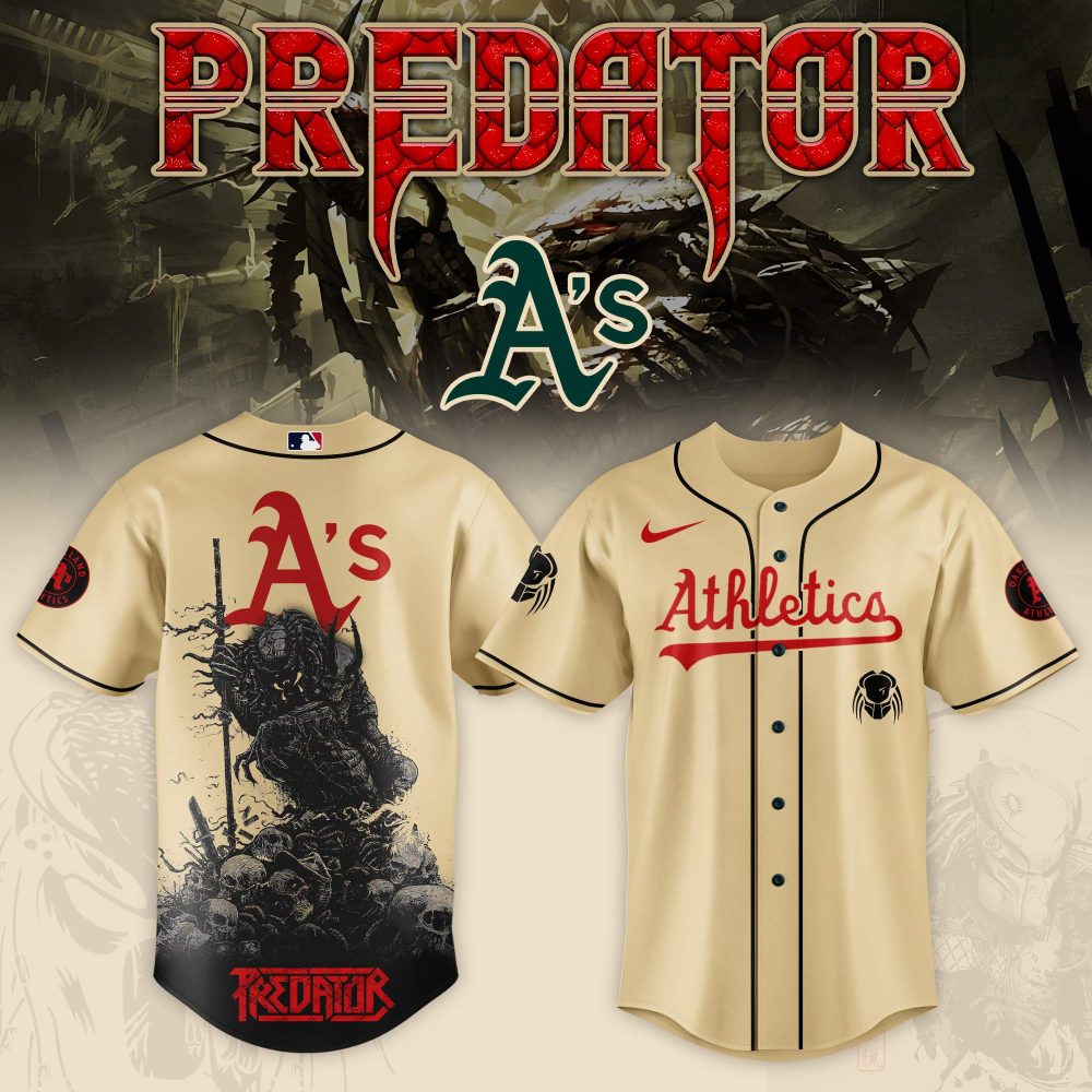 Official Predator X A'S Baseball Jersey - Limited Edition Athletic Apparel