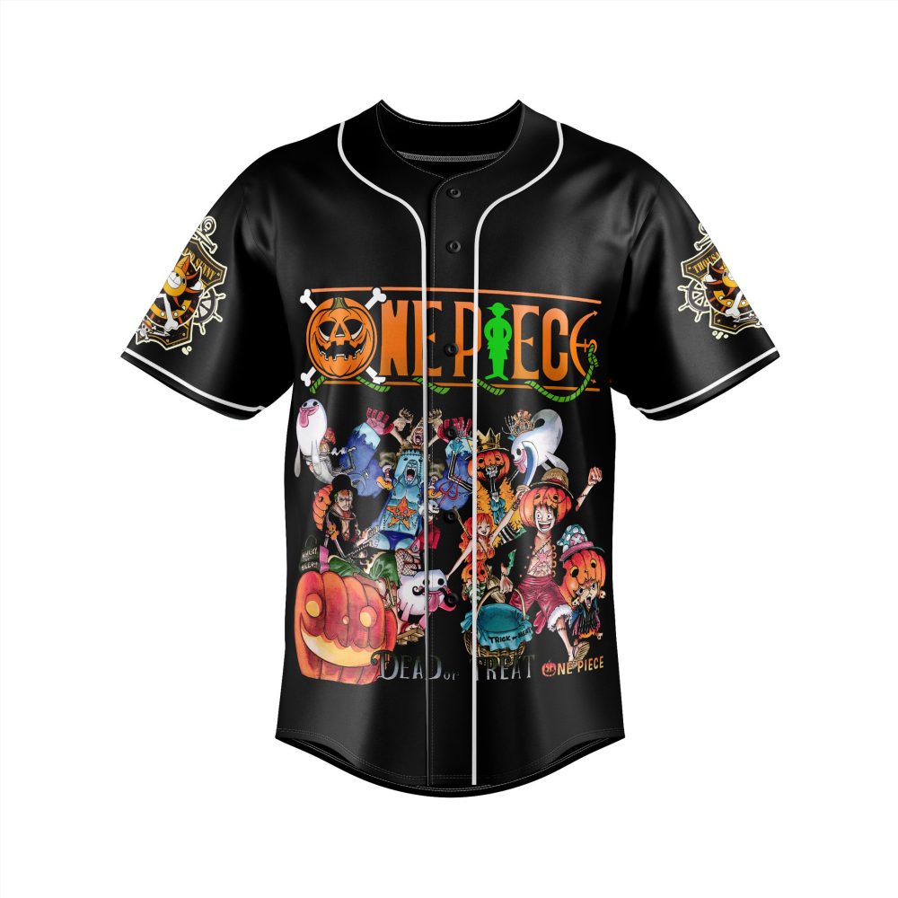 One Piece Halloween Baseball Jersey – Spooky Anime Style For Fans!