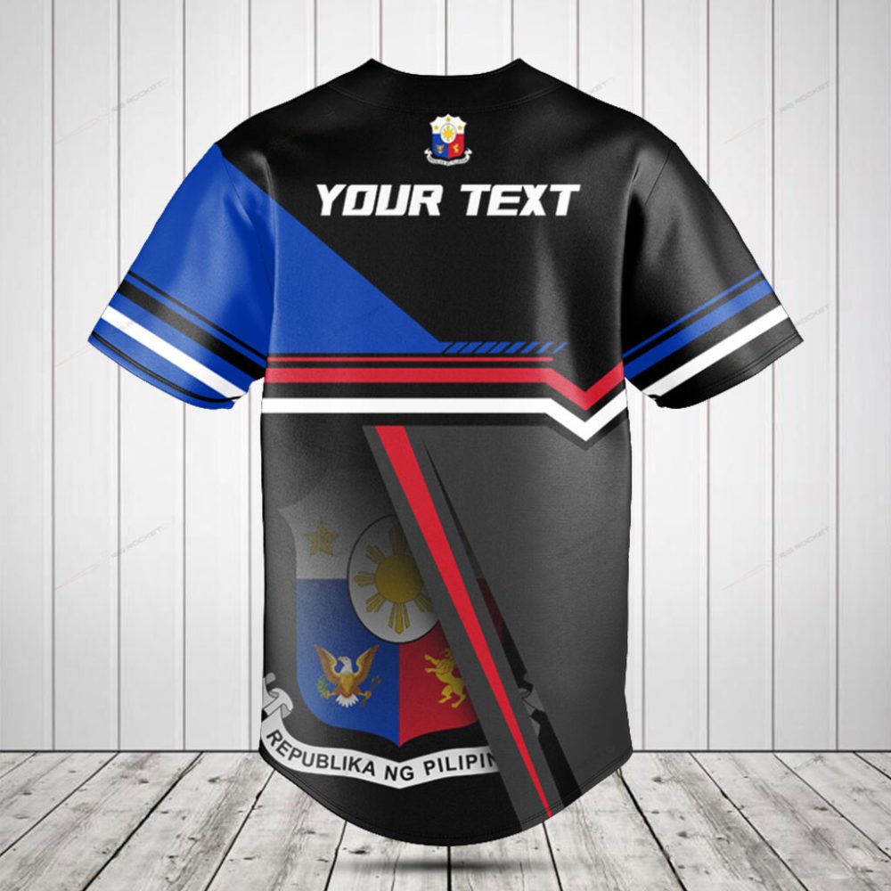 Stylish Philippines Flag Baseball Jersey - Bold Design, Perfect Fit, Show Your Pride!