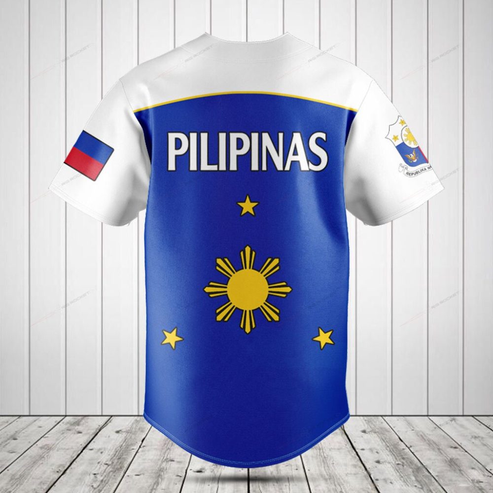 Philippines Flag Baseball Jersey - Stylish National Pride Apparel