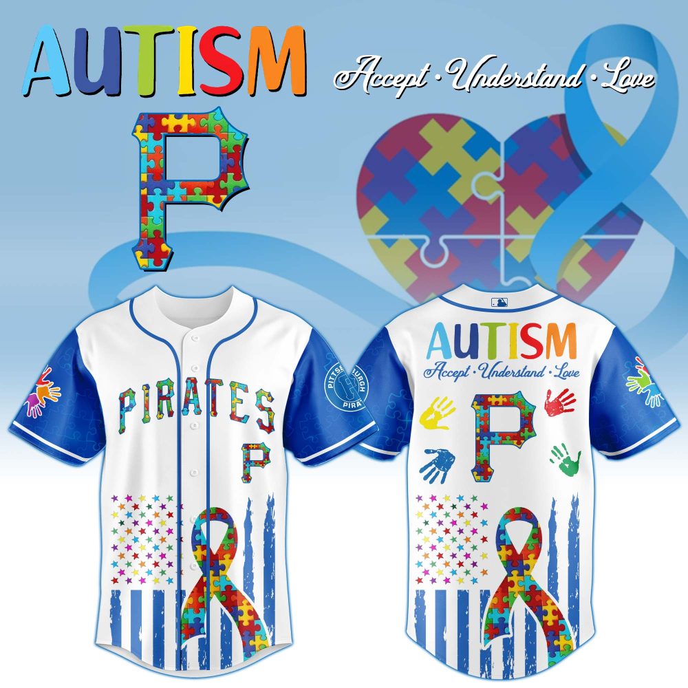 Autism Awareness Baseball Jersey - Colorful Puzzle Design &amp; Support Ribbon
