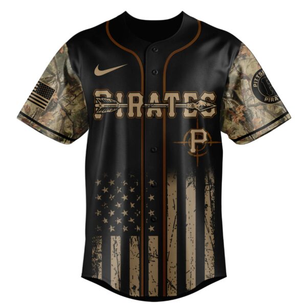 Hunting-Themed Sports Jersey With Camo Sleeves – Perfect For Outdoor Enthusiasts