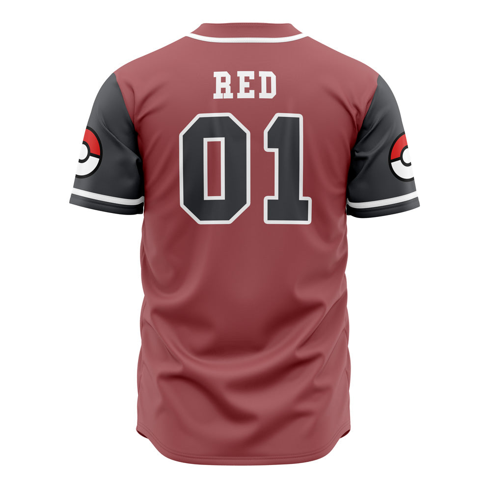 Stylish Pokémon Trainers Baseball Jersey - Unisex , Iconic Pokéball Design , Perfect Gift For Fans