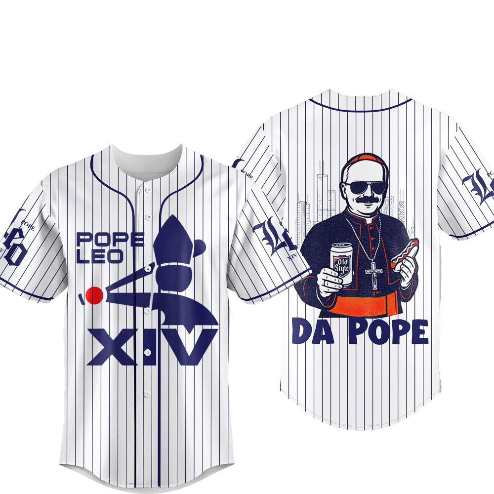 Da Pope Baseball Jersey - Fun Chicago Style Sports Fan Apparel