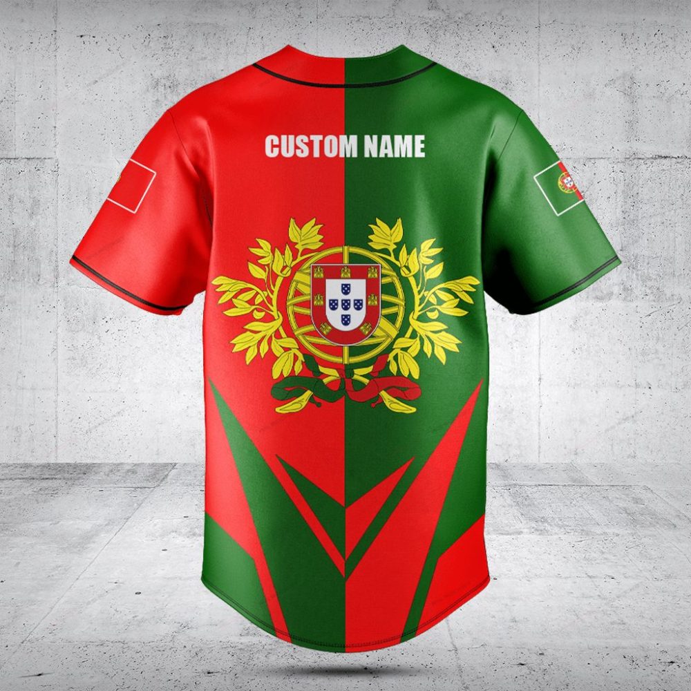 Portugal Flag Baseball Jersey - Vibrant National Team Apparel For Fans