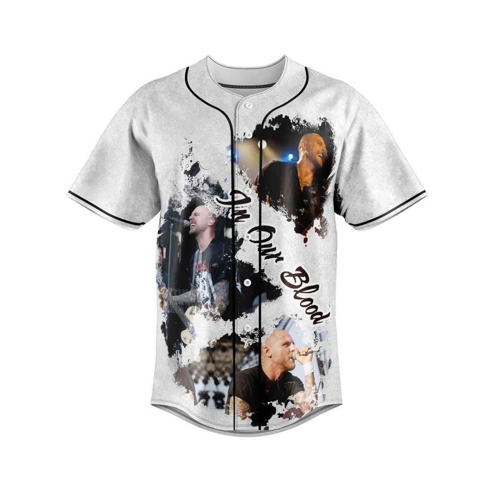 Redlight King Baseball Jersey - 'In Our Blood' Design, Perfect For Music Fans