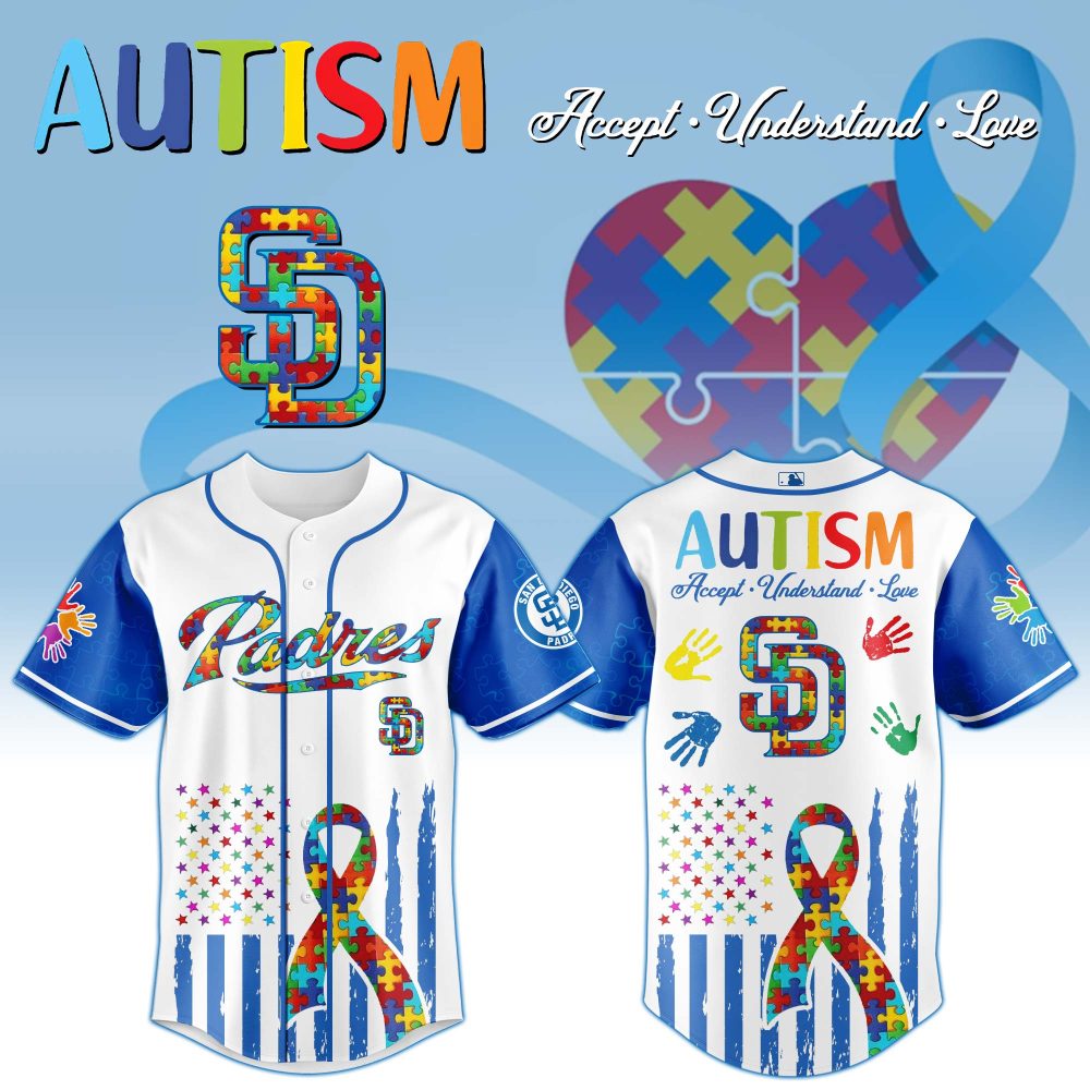 Autism Awareness Baseball Jersey - Colorful Puzzle Design, Support &amp; Love