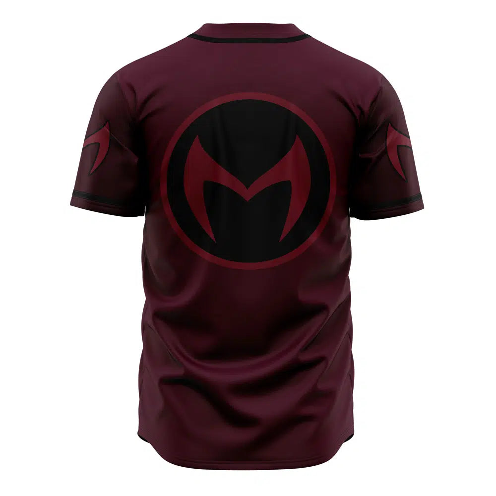 Scarlet Witch Baseball Jersey - Maroon Fan Gear For Marvel Enthusiasts
