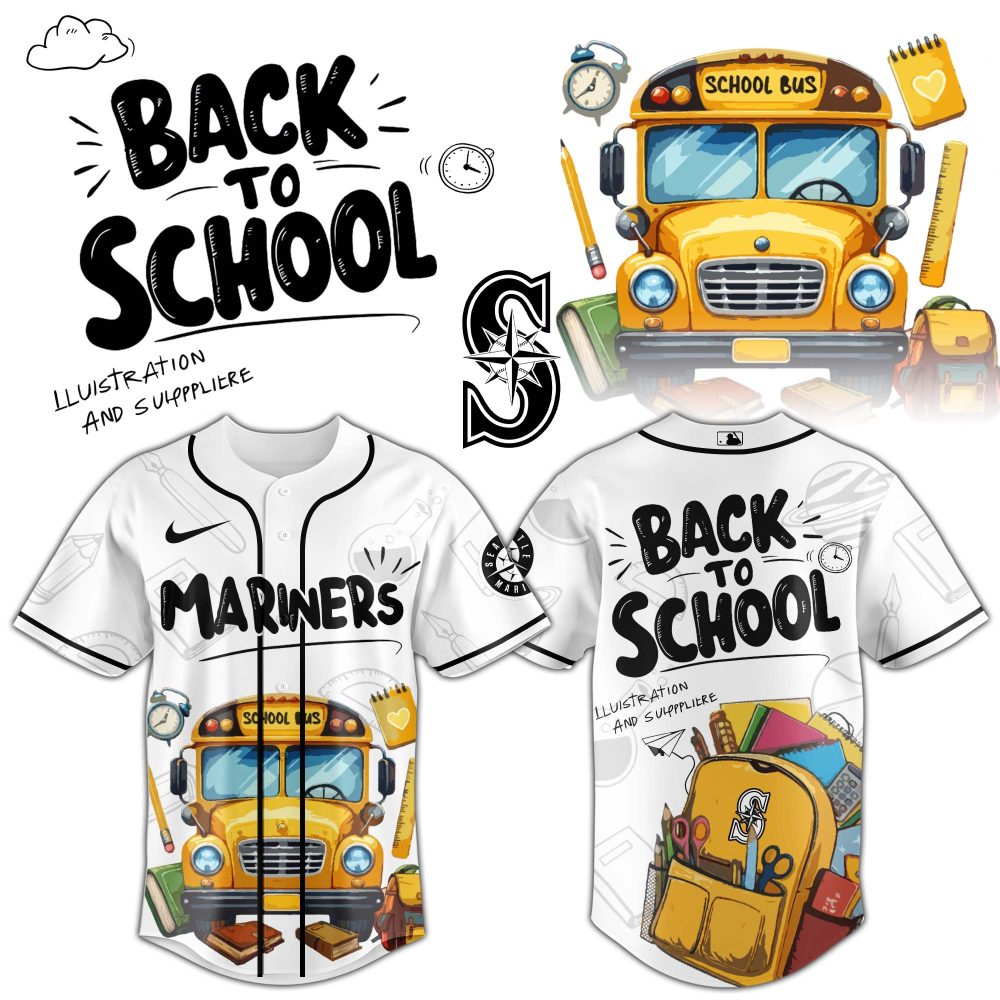 Stylish Back To School Baseball Jersey – Fun Cartoon Design, Perfect For Students