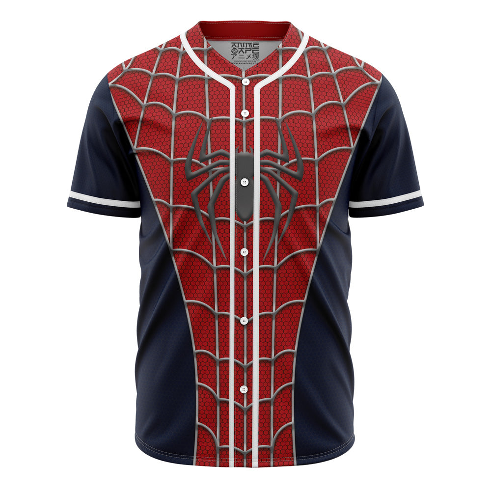 Spider-Inspired Baseball Jersey - Stylish Superhero Sportswear For Fans