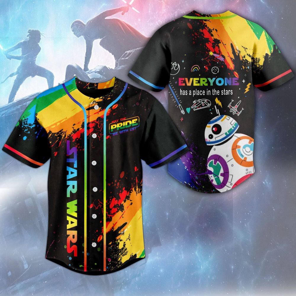 Star Wars Pride Jersey - Vibrant Rainbow Design For All Fans