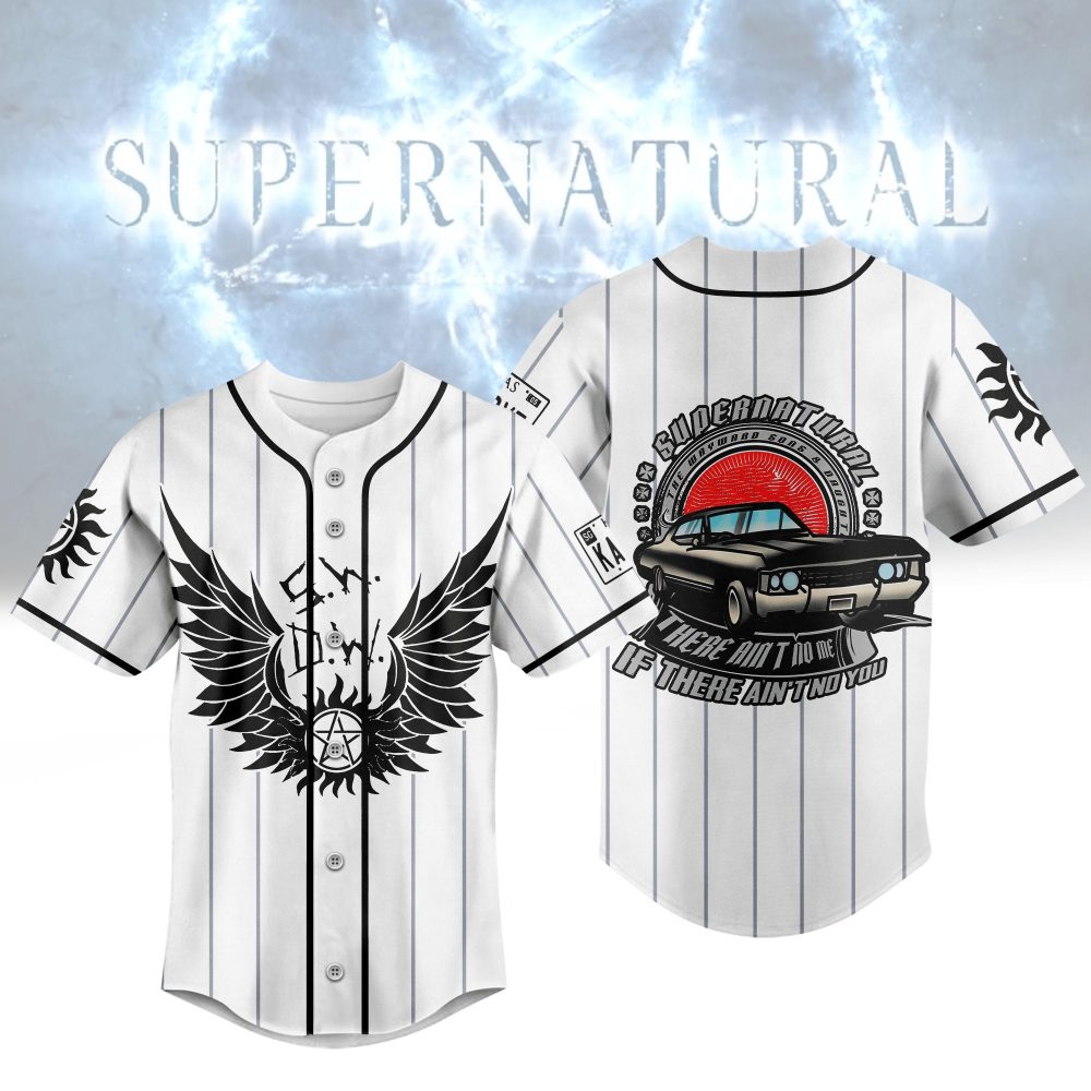 Supernatural Fan Baseball Jersey - Stylish Graphic Tee For Enthusiasts