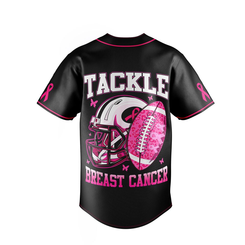 Support Breast Cancer Awareness: Pink Out Tackle Jersey - Bold Design, Comfortable Fit