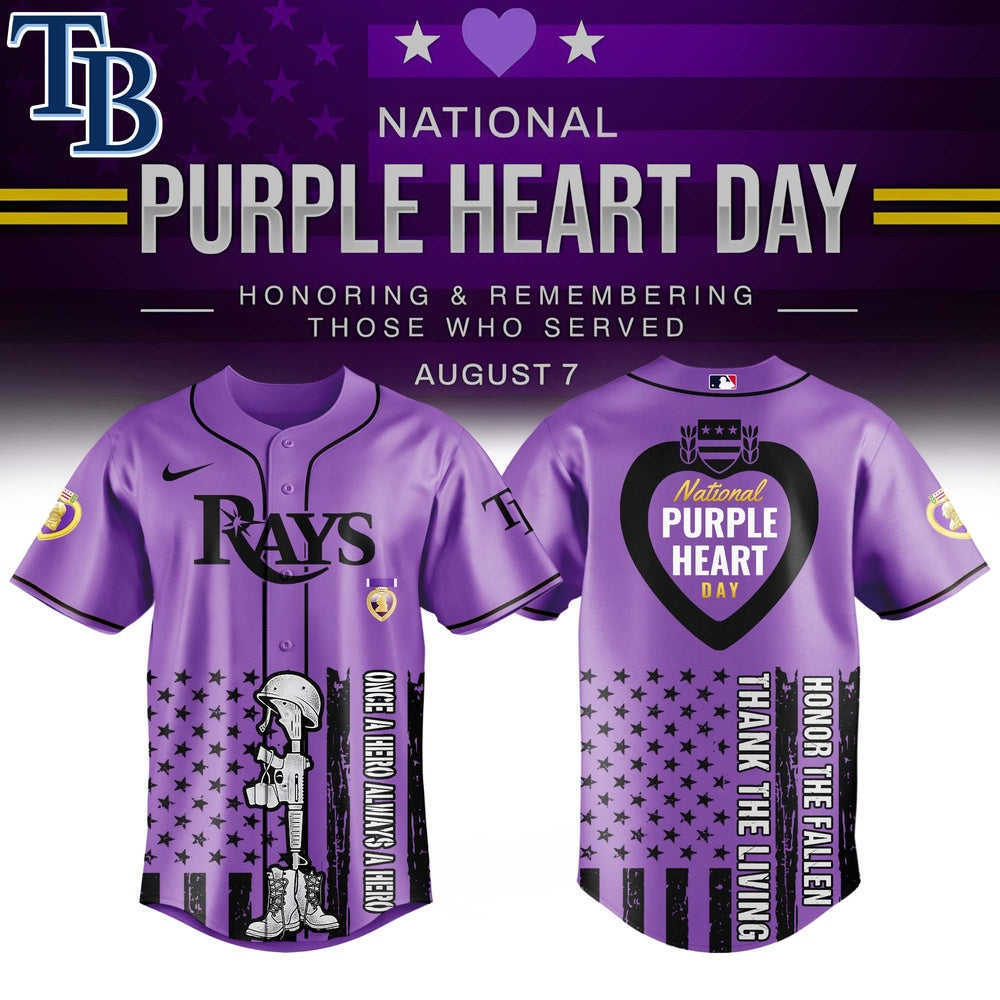 Commemorative Purple Heart Day Jersey – Honor Veterans, Celebrate Heroes, Limited Edition
