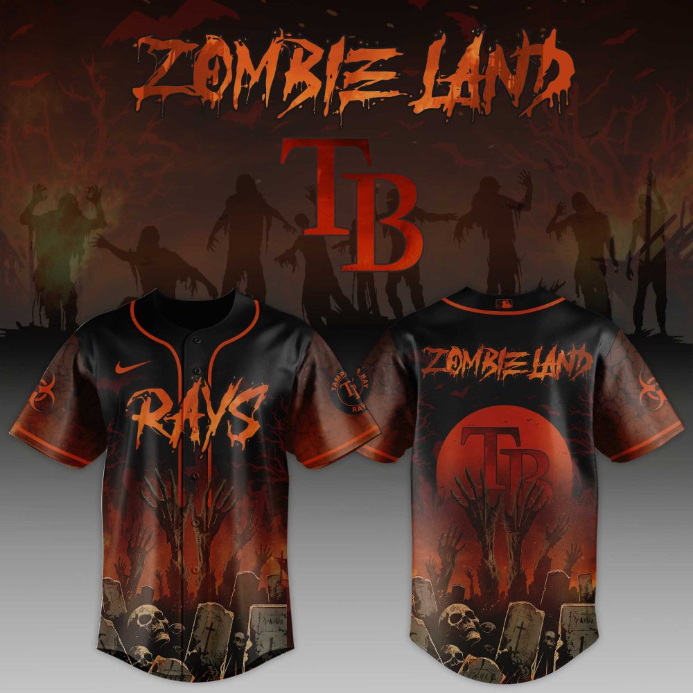 Zombie Land Baseball Jersey – Scary Halloween Design, Perfect For Fans &amp; Horror Lovers!