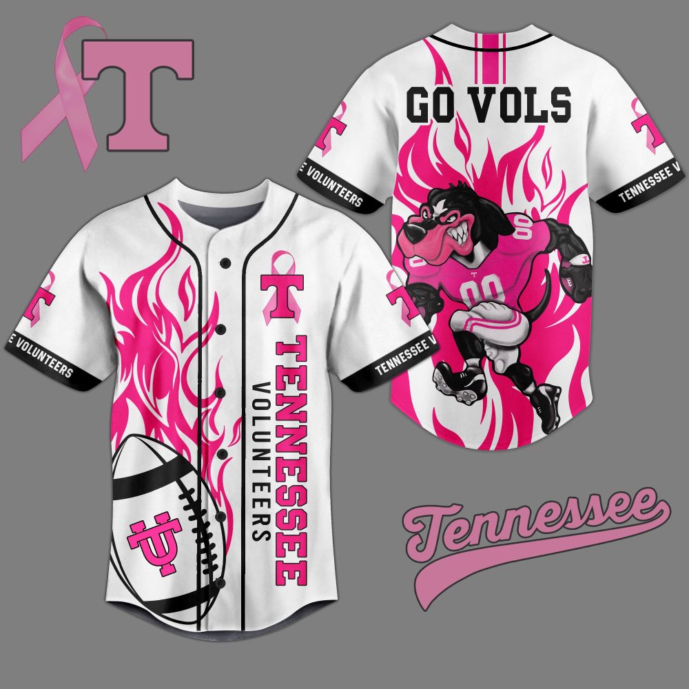 Tennessee Volunteers Pink Ribbon Jersey - Limited Edition Breast Cancer Awareness Apparel