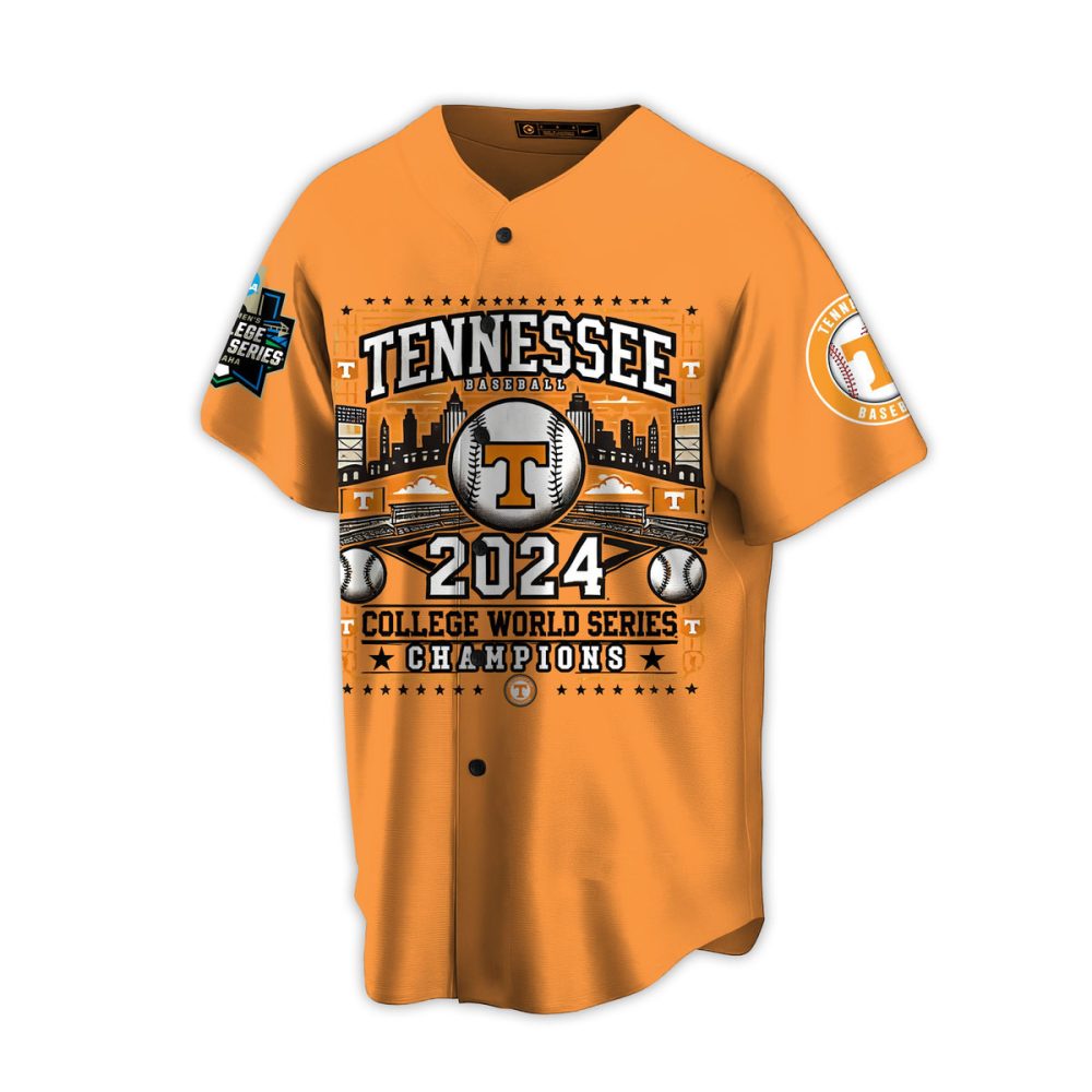 Tennessee 2024 College World Series Champions Jersey - Limited Edition Fan Gear
