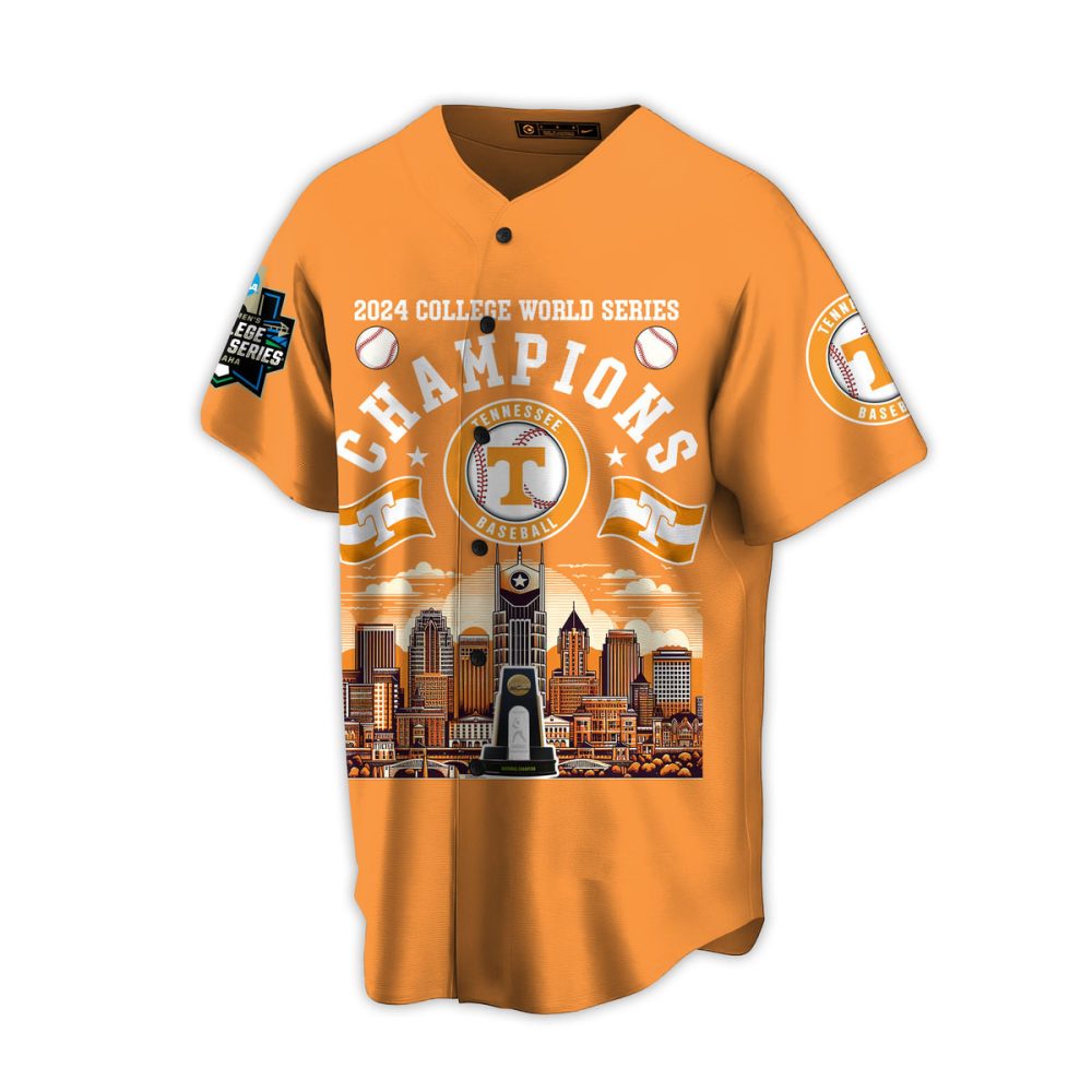 Tennessee Volunteers 2024 College World Series Champions Jersey - Celebrate Victory In Style!