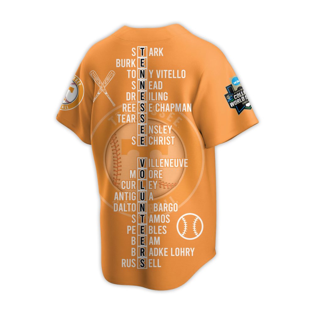 Tennessee Volunteers 2024 College World Series Champions Jersey - Celebrate Victory In Style!