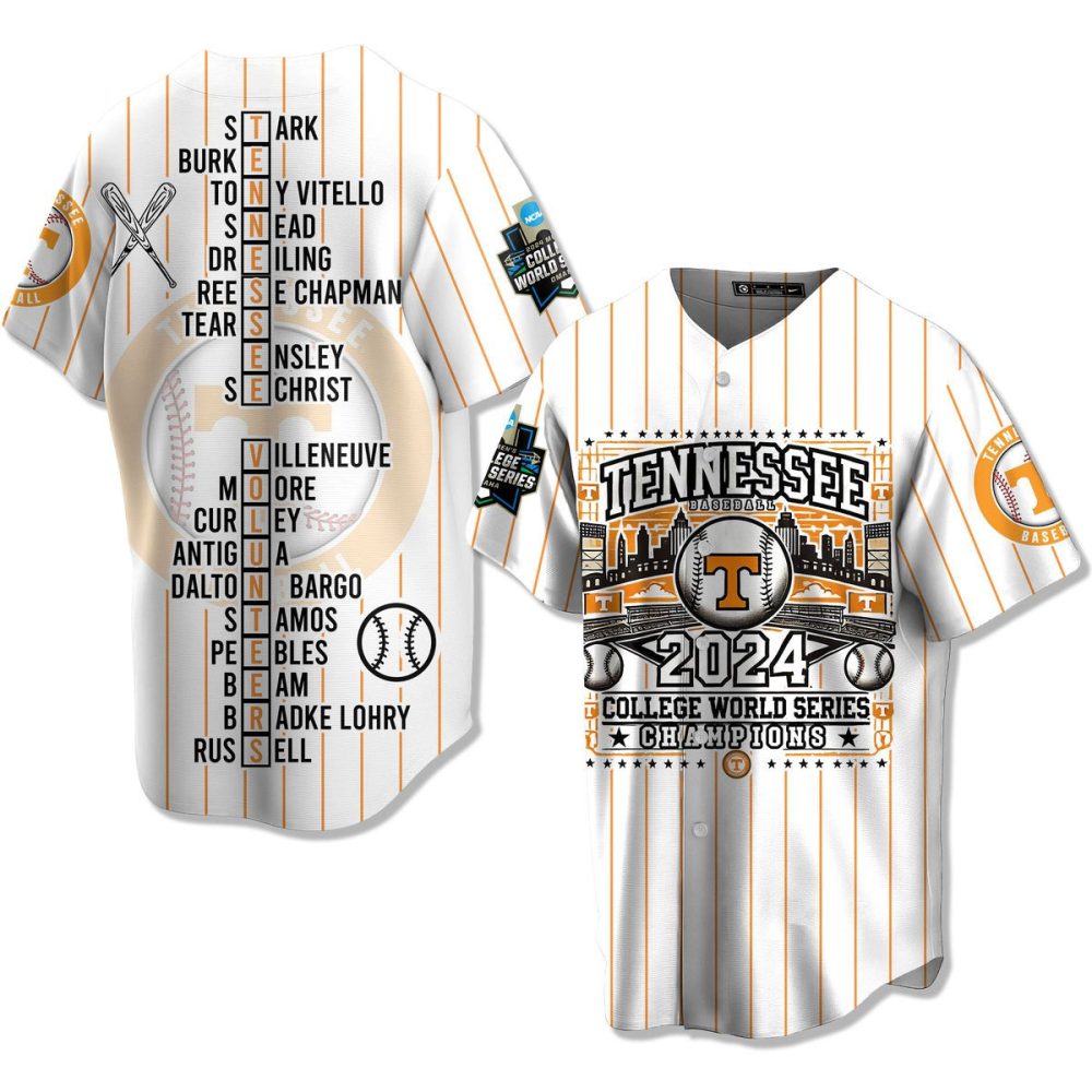 Tennessee Vols 2024 College World Series Champions Jersey – Limited Edition