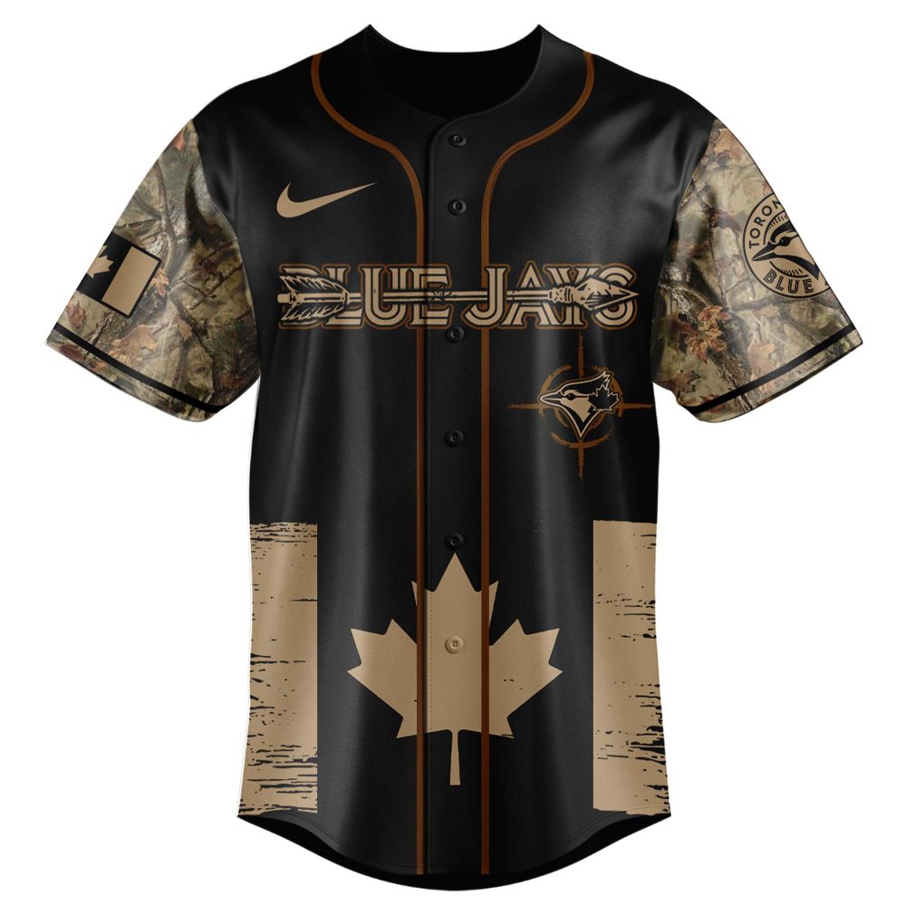Limited Edition Hunting-Themed Baseball Jersey - Stylish Camouflage Design