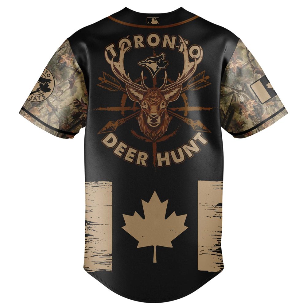 Limited Edition Hunting-Themed Baseball Jersey - Stylish Camouflage Design