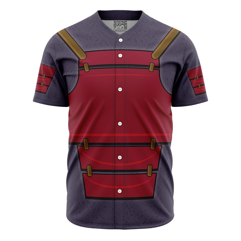 Anime-Inspired Samurai Baseball Jersey - Unique Cosplay Apparel For Fans