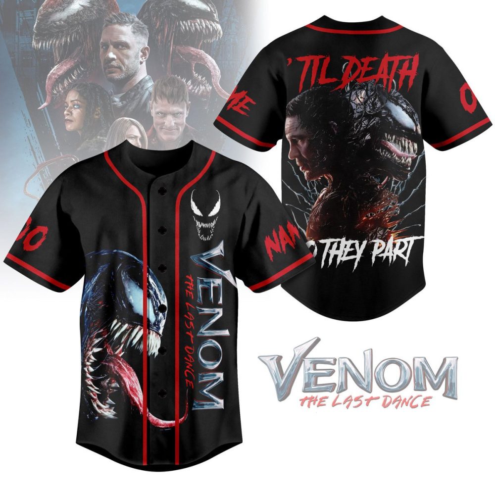 Venom 'The Last Dance' Baseball Jersey - Bold Graphic Tee For Fans
